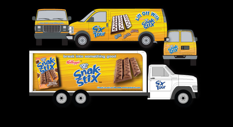 Kellogg's Snak Stix Vehicle Wrap